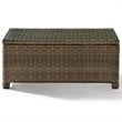 Crosley Furniture Bradenton 3 Piece Fabric Patio Sofa Set in Brown and Sand