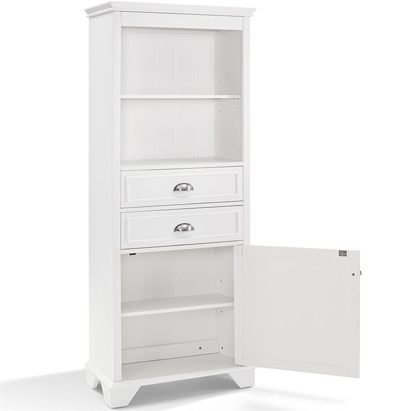 Crosley Lydia Contemporary Linen Cabinet In White Cf7001 Wh