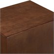 Crosley Furniture Everett Wood Record Player Stand in Mahogany/Gold