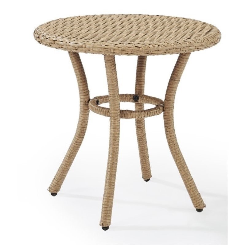 x entryway table Round End in Harbor Table Crosley Wicker Outdoor Palm