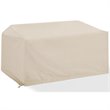 Crosley Furniture Polyester Fabric Outdoor Loveseat Cover in Tan Finish