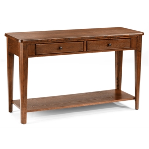 casual choice solid wood sofa table in walnut finish