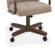 Chromcraft Douglas Swivel Dining Chair in Walnut and Texture Bronze (Set of 2)
