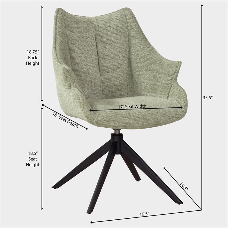 Taurus Upholstered Casual Dining Arm Chair(Set of 2)