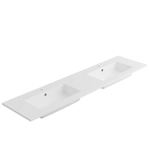 dax toscana vanity basin matte finish 80 inches double bowl