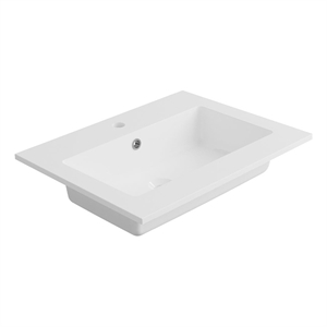 dax toscana vanity basin glossy finish 24 inches single bowl in white