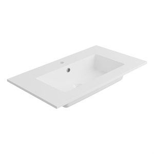 dax toscana vanity basin gloss finish 32 inches single bowl in white