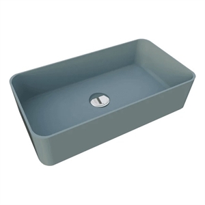 dax aeda vessel rectangular - matt blue sky
