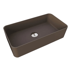dax aeda vessel rectangular - matt stone grey