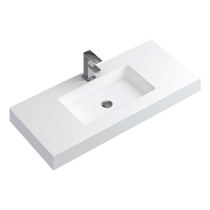 dax bayside single vanity top 40 inches matte basin (60-40)