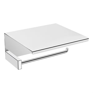 dax venice toilet paper holder with shelf for mobile brass body brushed nickel