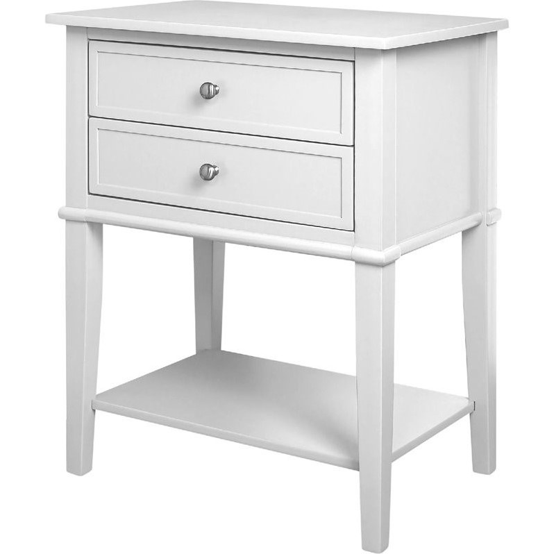 2 Drawer Accent Table in White - 5062096PCOM