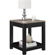 Altra Furniture Carver End Table in Black and Sonoma Oak