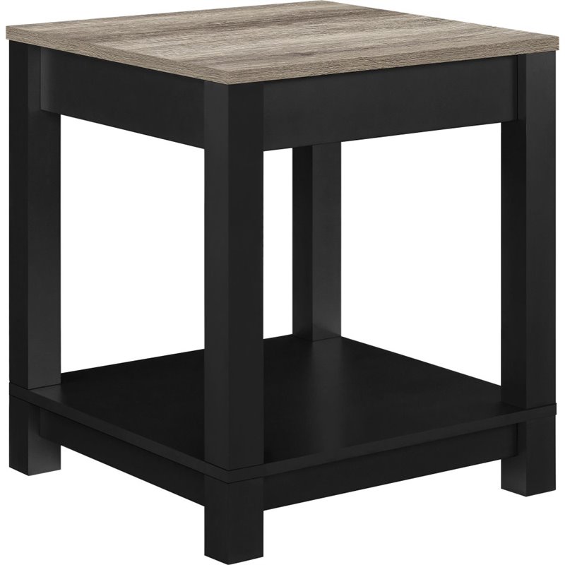 End Table in Black and Sonoma Oak - 5046196PCOM