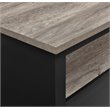 Altra Furniture Carver Square Coffee Table in Black and Sonoma Oak