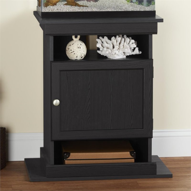 Ameriwood Home Flipper 10/20 Gallon Aquarium Stand Black Oak