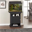 Altra Furniture Flipper Aquarium Stand in Black Oak