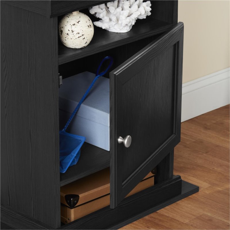 Altra Furniture Flipper Aquarium Stand in Black Oak