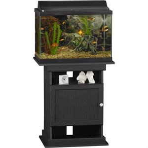altra furniture flipper aquarium stand in black oak