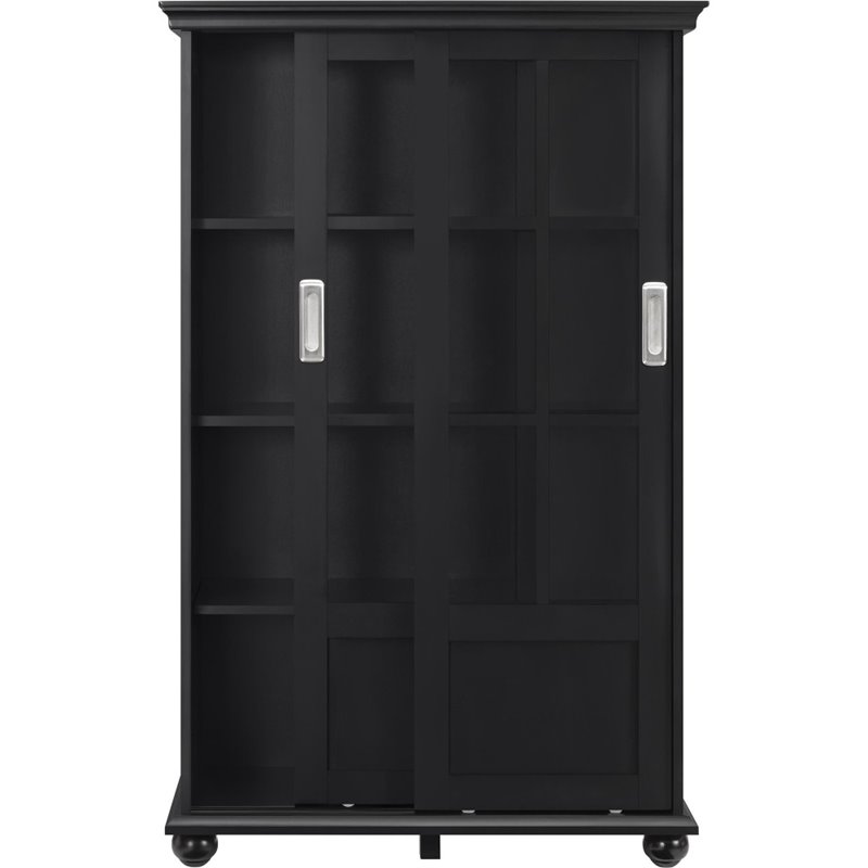 Altra Furniture Aaron Lane 4 Shelf Bookcase in Black