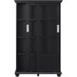 Altra Furniture Aaron Lane 4 Shelf Bookcase in Black