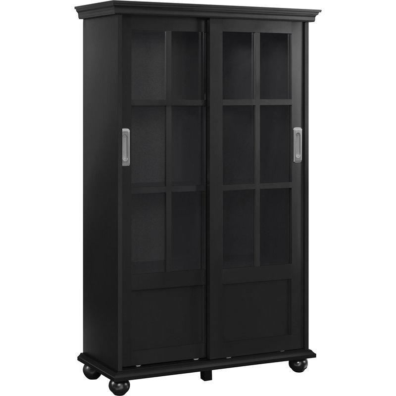 Altra Furniture Aaron Lane 4 Shelf Bookcase in Black