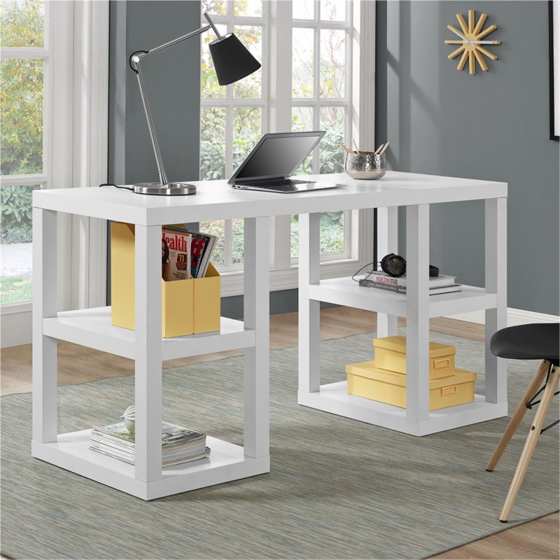 Altra Furniture Parsons Deluxe Writing Desk In White 9318596com