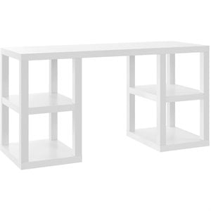 altra furniture parsons deluxe writing desk in white