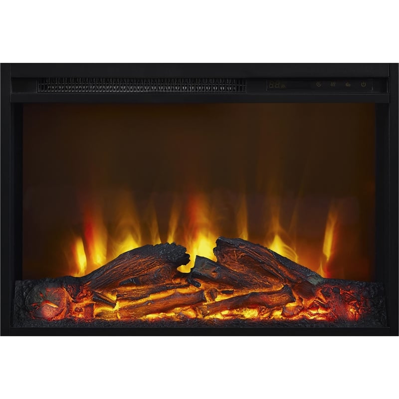 Ameriwood Home Farmington 60'' Fireplace TV Stand in Light Pine