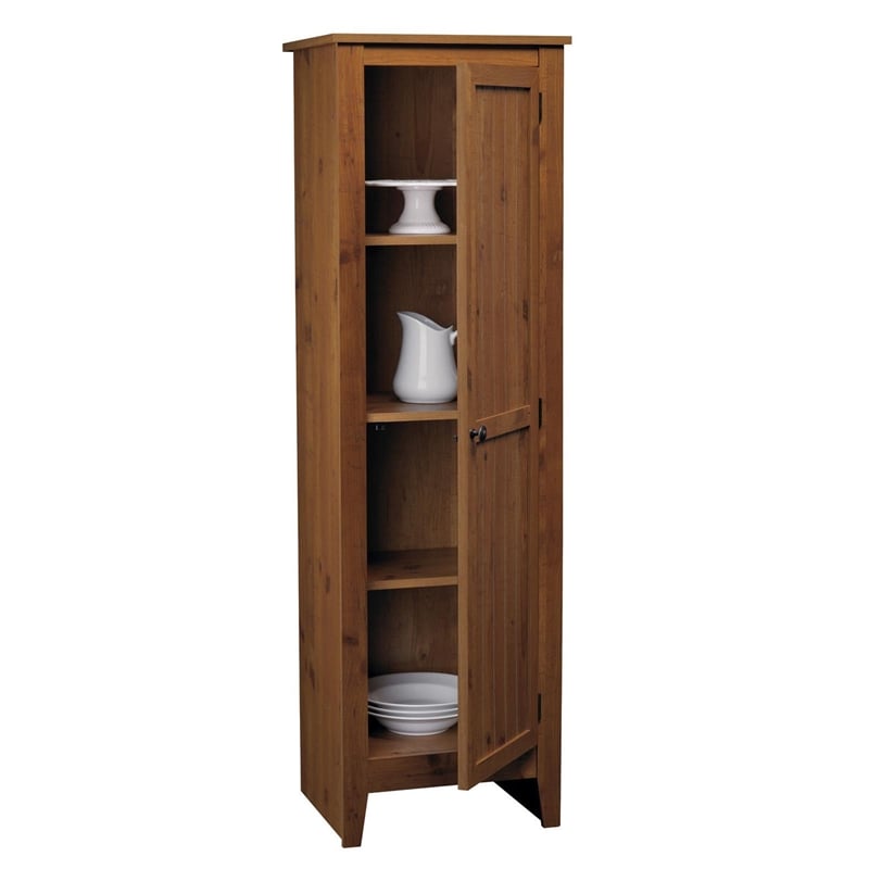 Ameriwood Home Single Door Kitchen Pantry in Old Fashion Pine