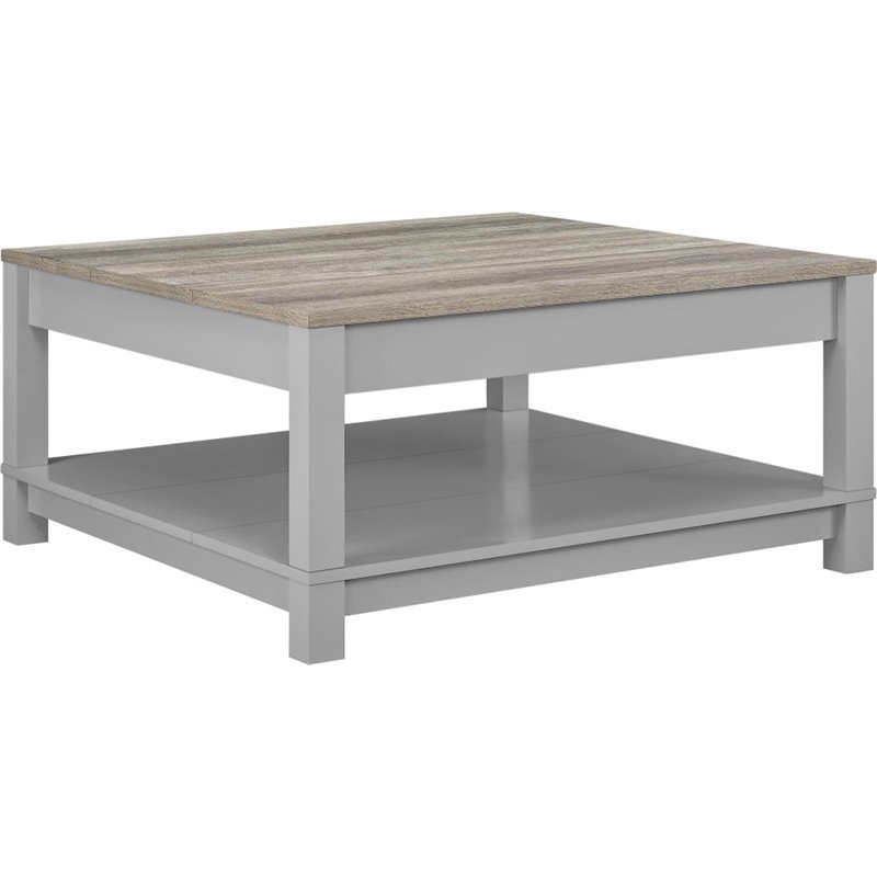 Altra Carver Coffee Table in Gray and Sonoma Oak