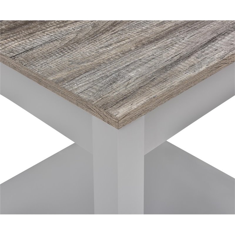 Altra Carver Coffee Table in Gray and Sonoma Oak