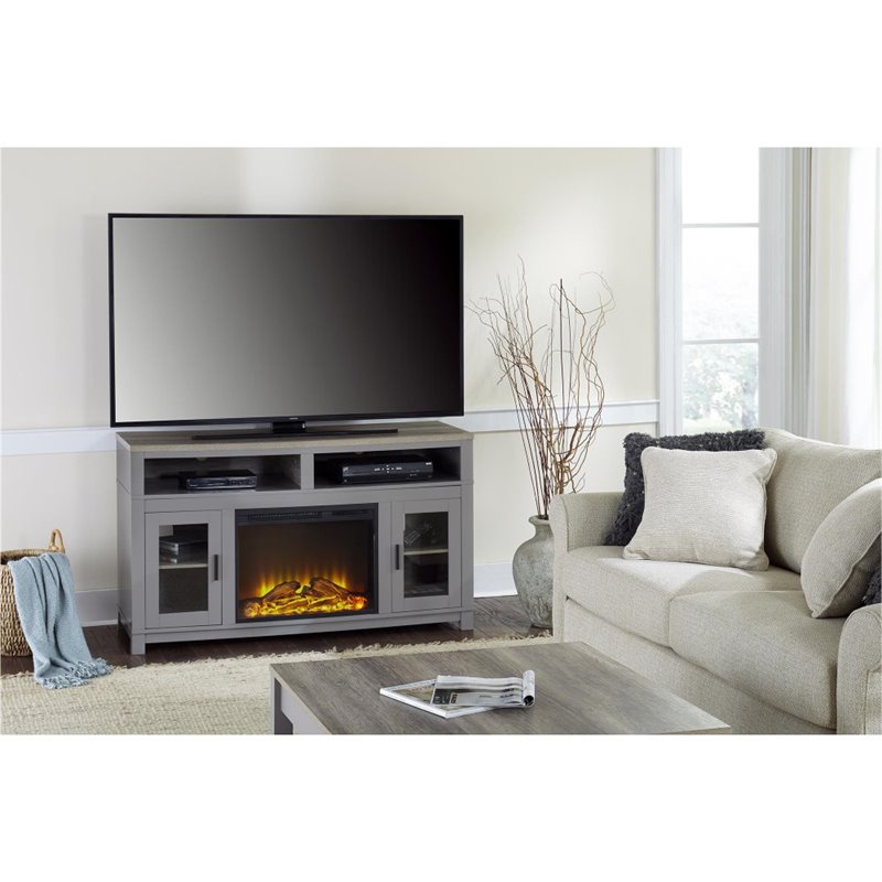 Altra Carver Coffee Table in Gray and Sonoma Oak