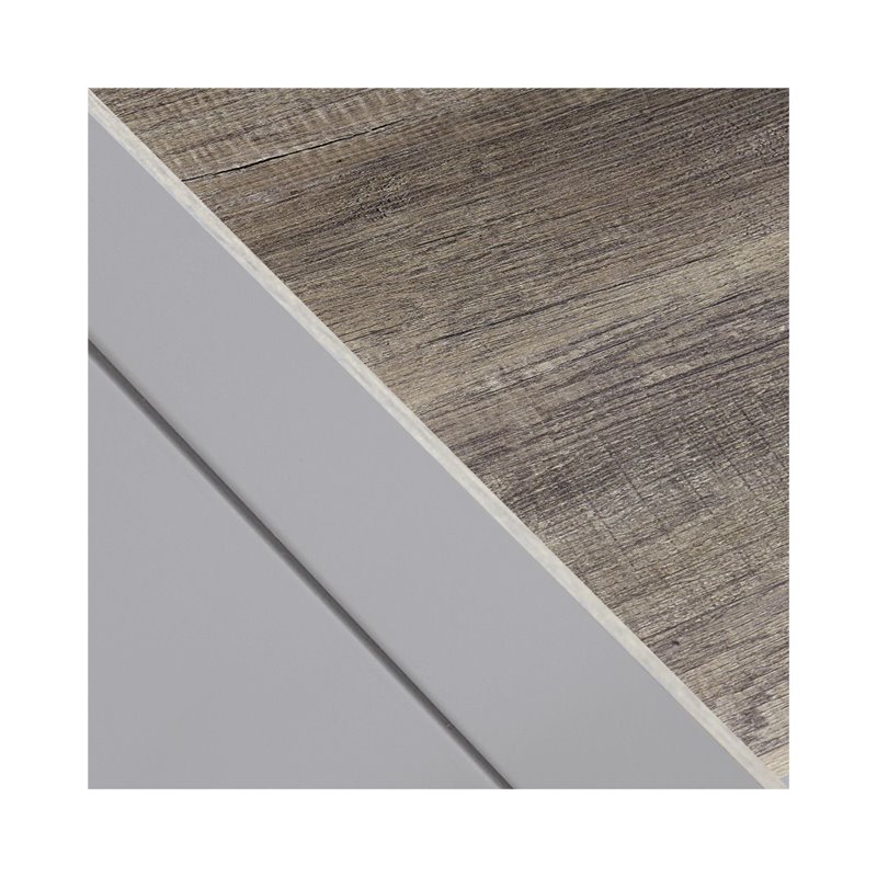 Altra Carver Coffee Table in Gray and Sonoma Oak