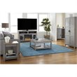 Ameriwood Home Carver Electric Fireplace TV Stand in Gray