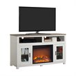 Ameriwood Home Carver Electric Fireplace TV Stand in White