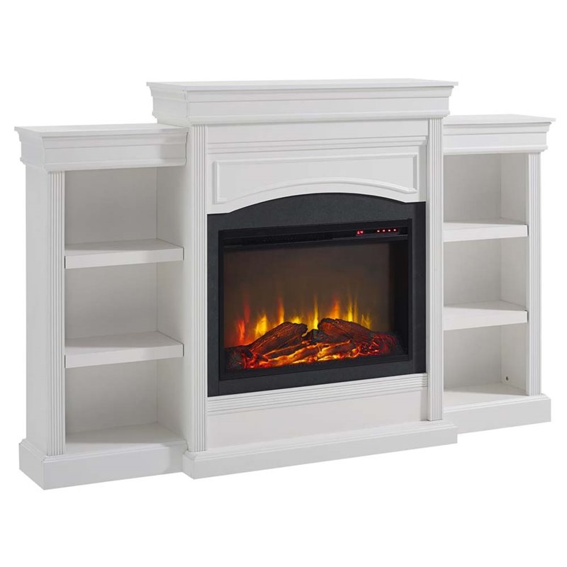 Ameriwood Home Lamont Mantel Fireplace in White