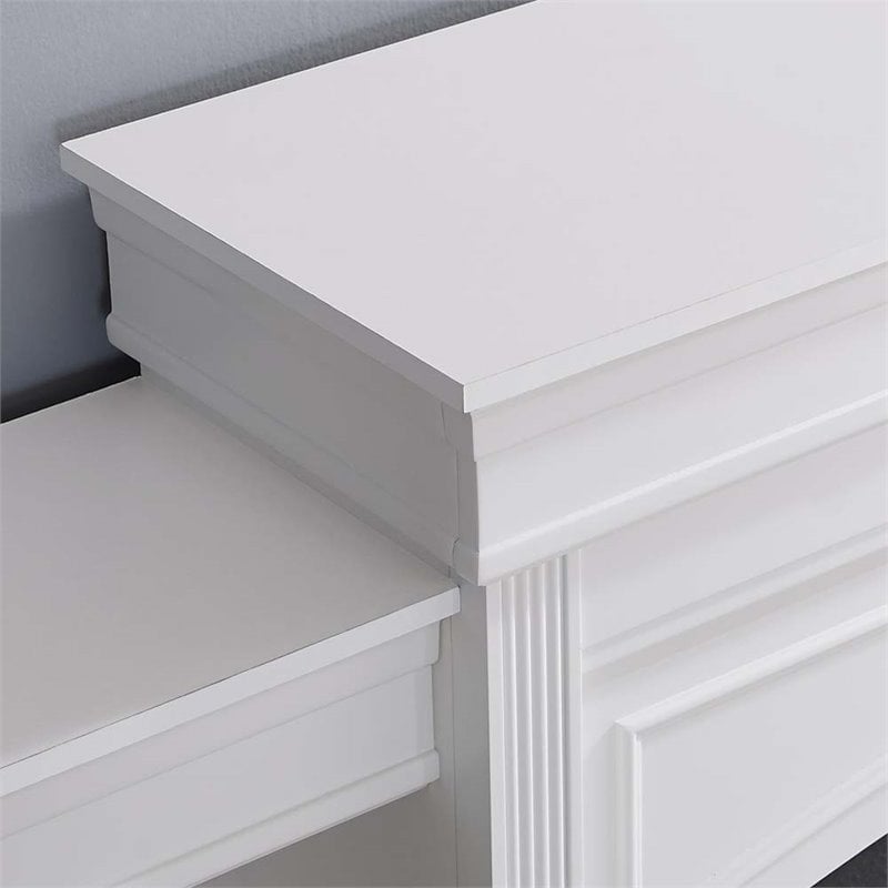 Ameriwood Home Lamont Mantel Fireplace in White
