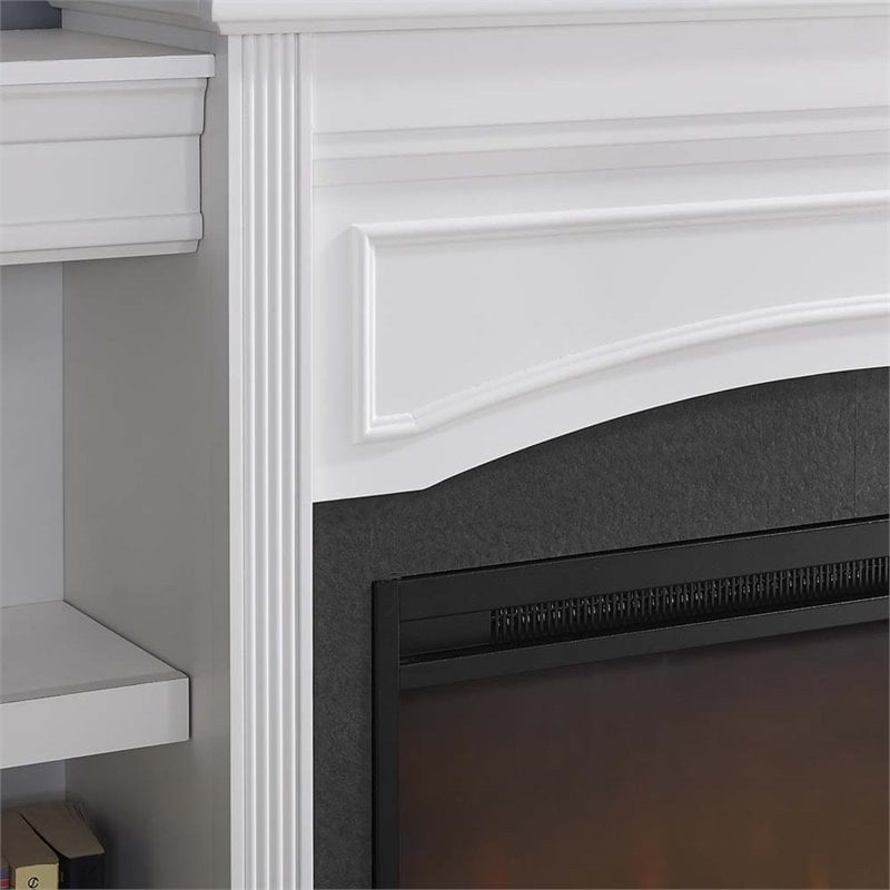 Ameriwood Home Lamont Mantel Fireplace in White