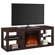Ameriwood Home Parsons Fireplace TV Stand in Espresso