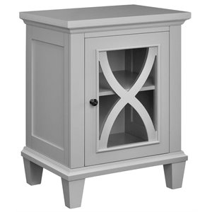 Single Door Accent Cabinet in Gray