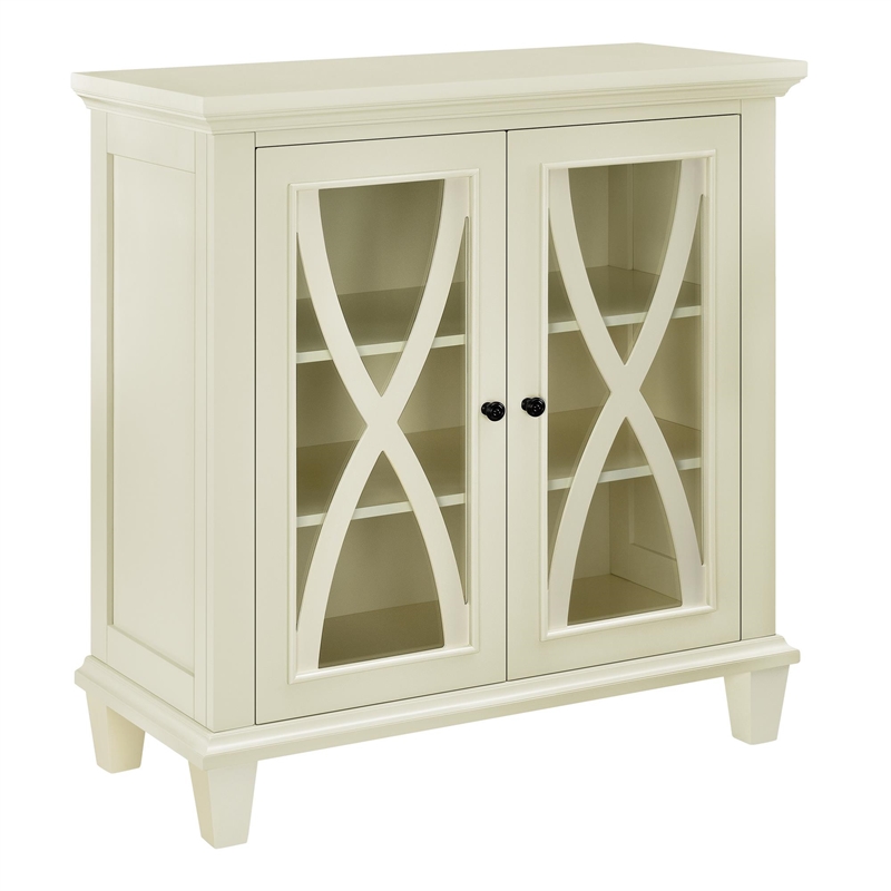 Ameriwood Home Ellington Double Door Accent Cabinet in Ivory