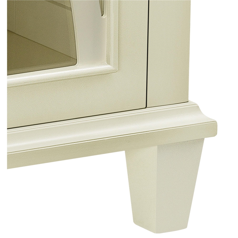 Ameriwood Home Ellington Double Door Accent Cabinet in Ivory