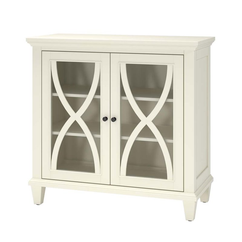 Ameriwood Home Ellington Double Door Accent Cabinet in Ivory