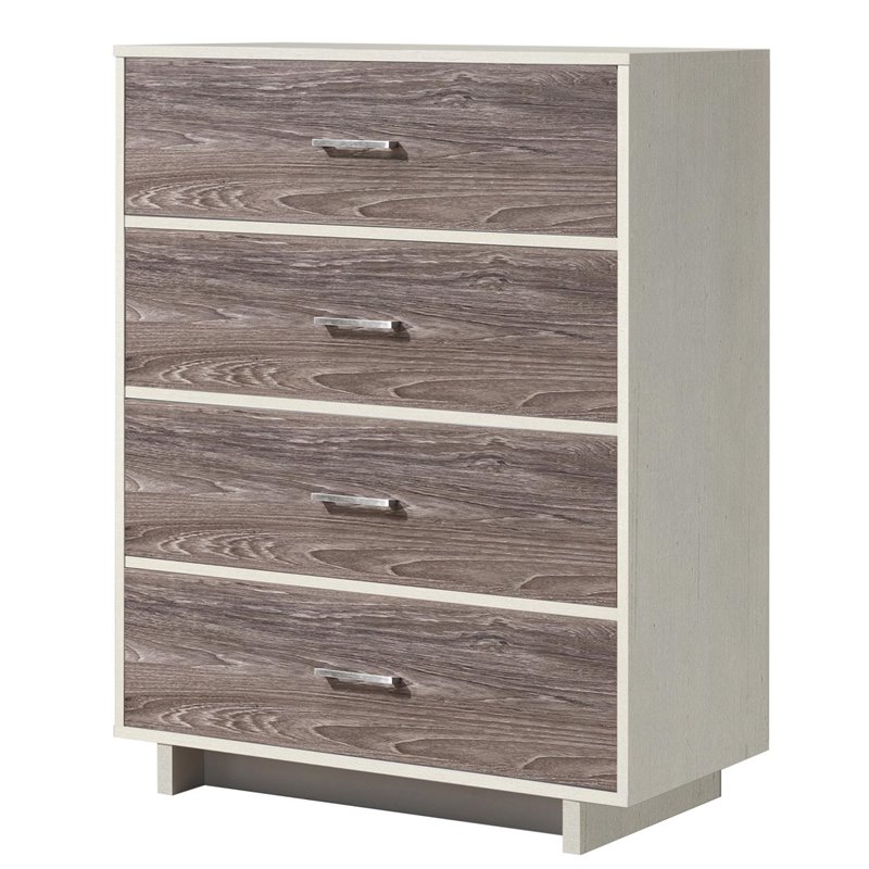 Ameriwood Home Colebrook 4 Drawer Dresser In Vintage White And