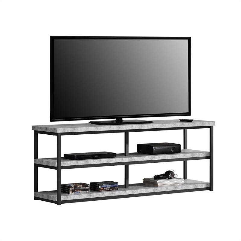 Ameriwood Home Ashlar TV Stand in Concrete Gray