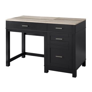 ameriwood home carver lift top desk in black