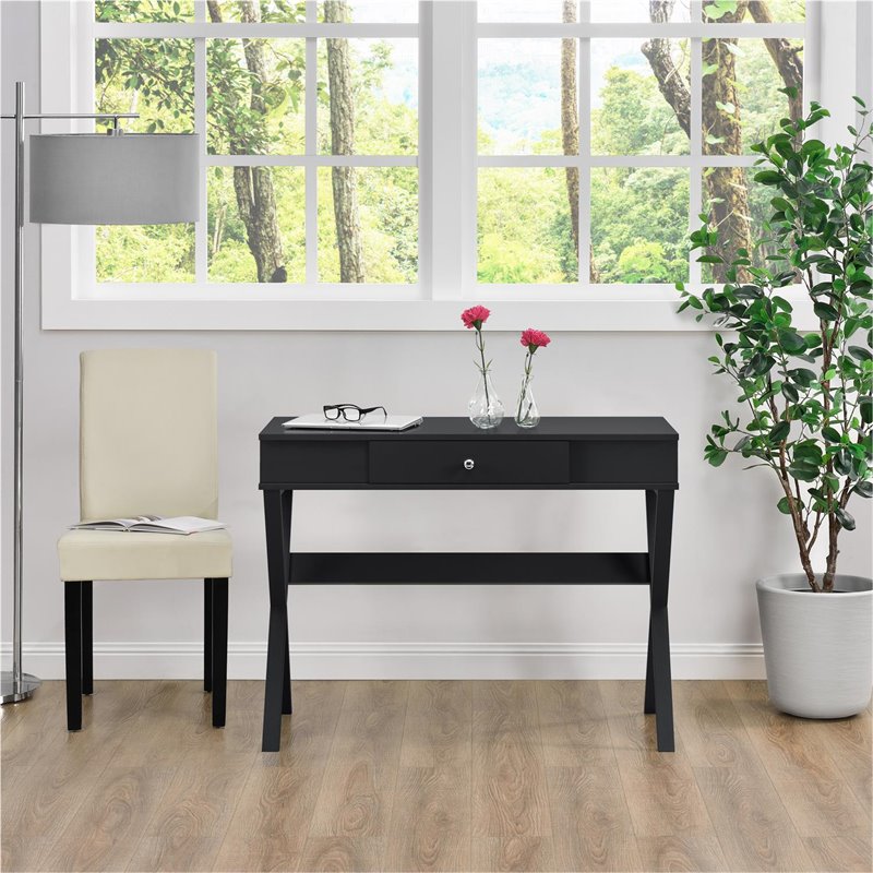 Ameriwood Home Paxton Campaign Desk In Black 9258396com