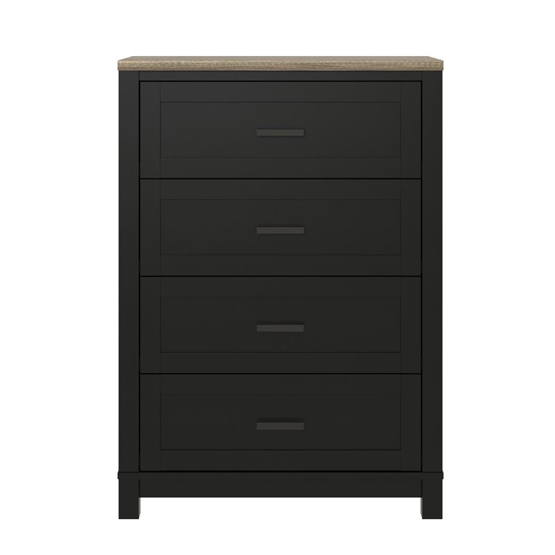 Ameriwood Home Carver 4 Drawer Dresser In Black 5990196com