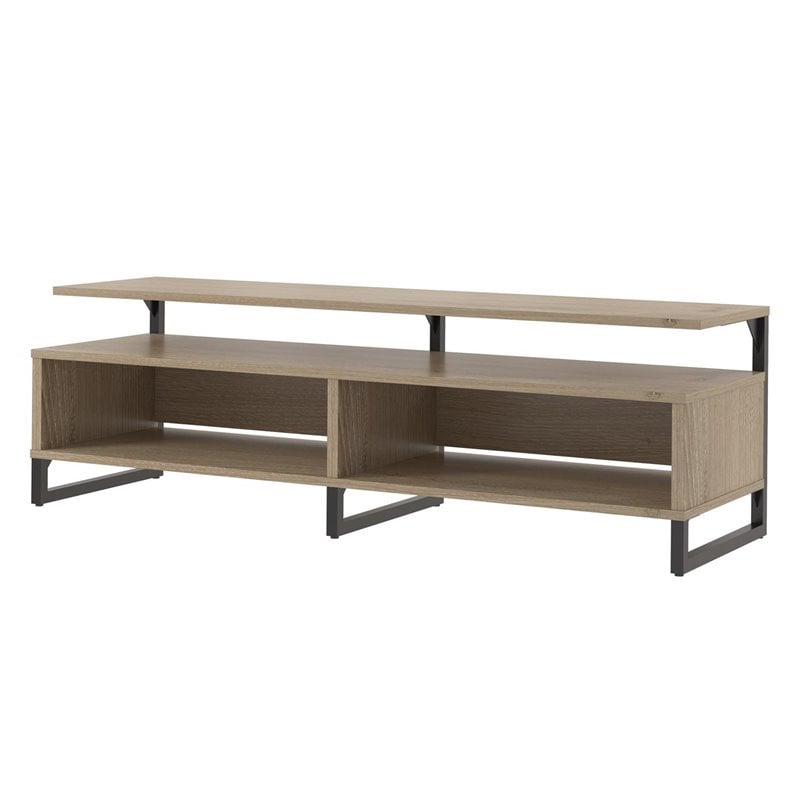 Ameriwood Home Whitby TV Stand 65 Inch in Golden Oak